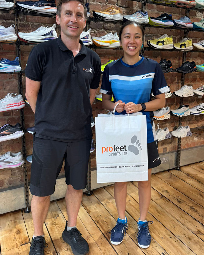 Tin-Tin Ho wears profeet custom insoles and footwear
